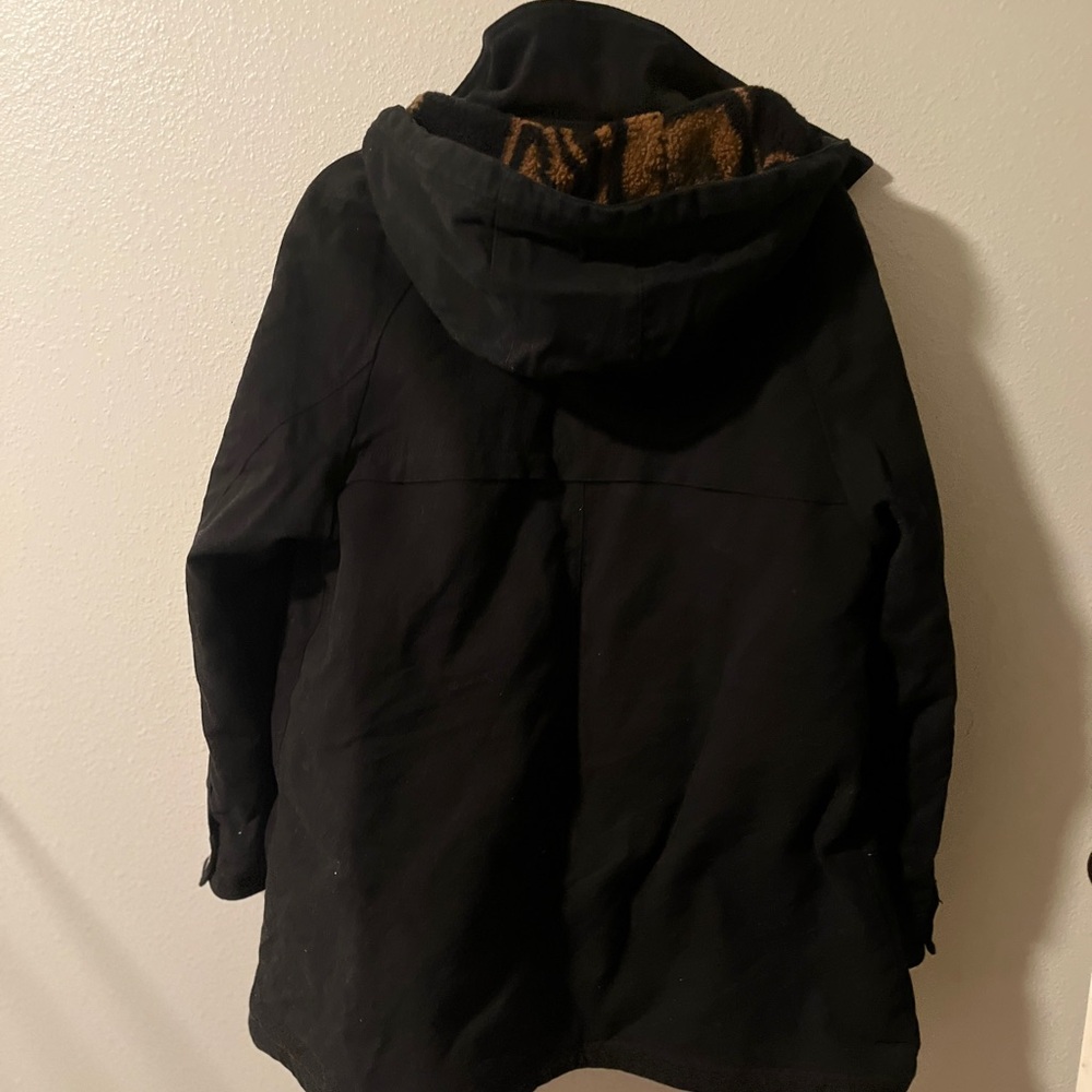 Pendleton Black Jacket with Patterned Sherpa Lini… - image 4